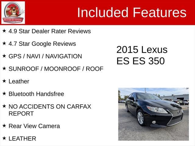 used 2015 Lexus ES 350 car, priced at $14,200