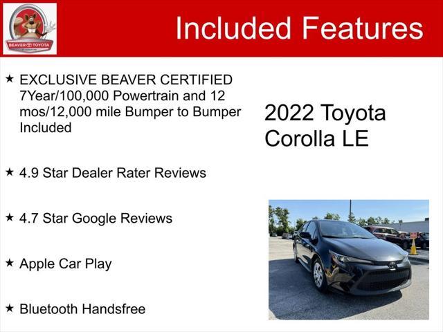 used 2022 Toyota Corolla car, priced at $19,300