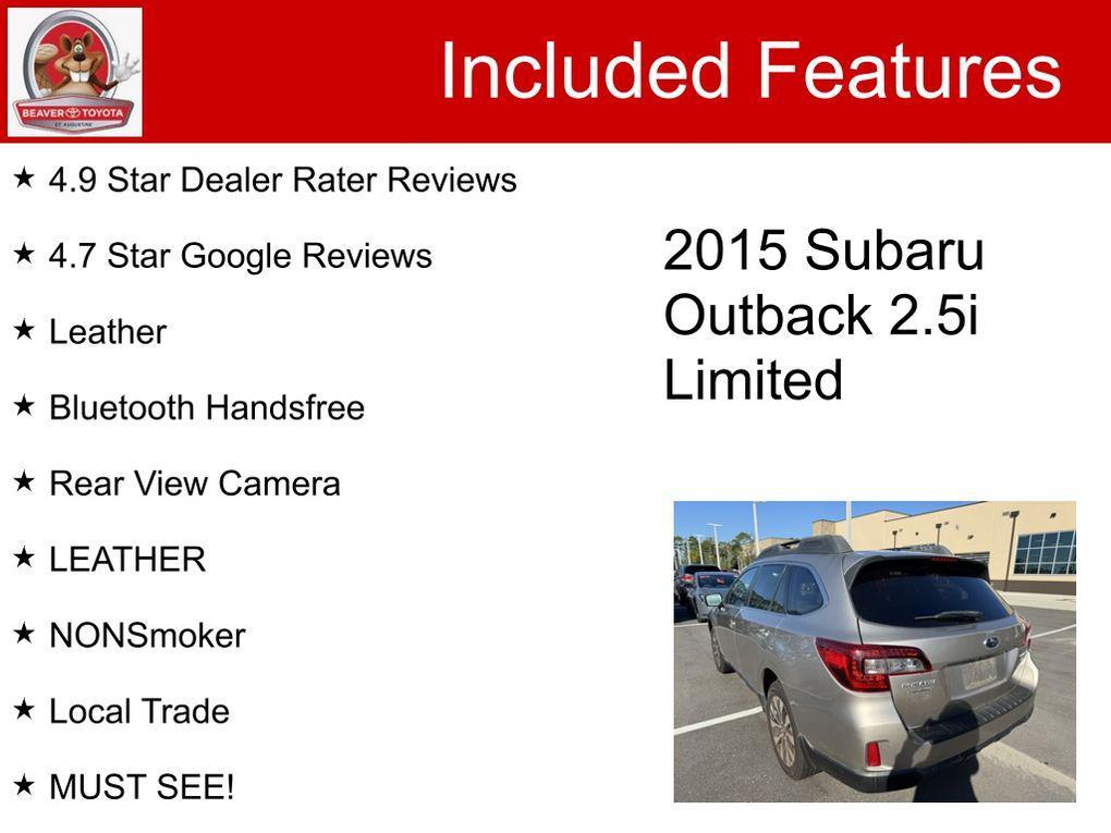 used 2015 Subaru Outback car, priced at $12,500