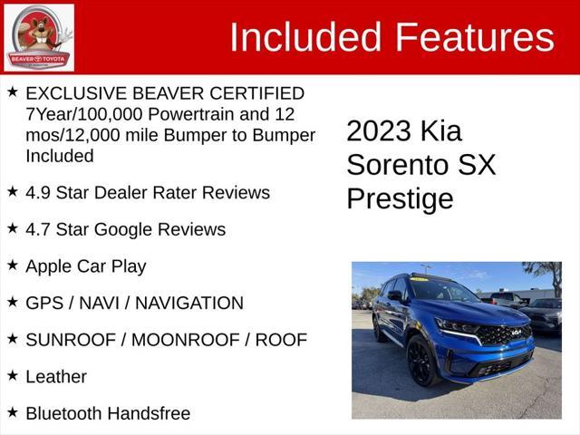 used 2023 Kia Sorento car, priced at $37,200