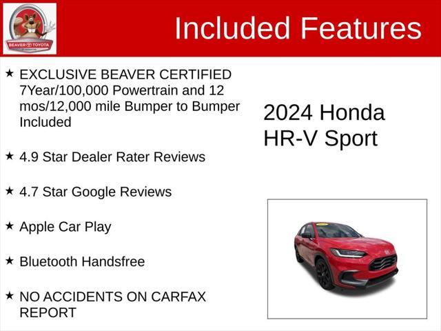 used 2024 Honda HR-V car, priced at $24,700