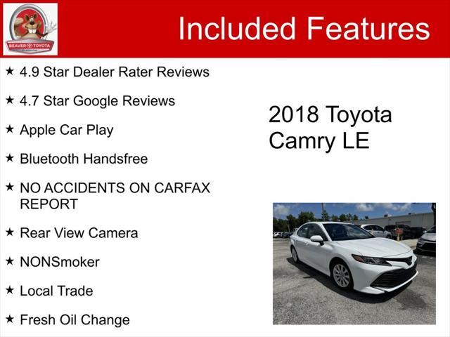 used 2018 Toyota Camry car, priced at $16,500