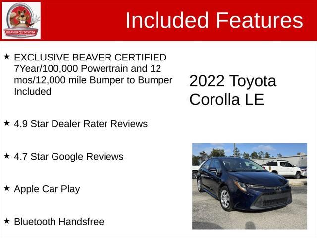 used 2022 Toyota Corolla car, priced at $18,200