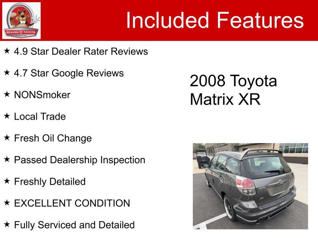 used 2008 Toyota Matrix car, priced at $8,500