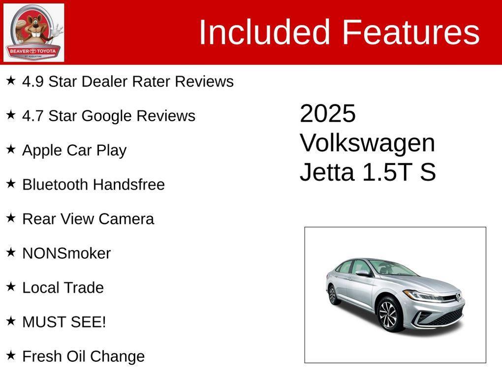 used 2025 Volkswagen Jetta car, priced at $18,500