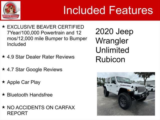 used 2020 Jeep Wrangler Unlimited car, priced at $32,000