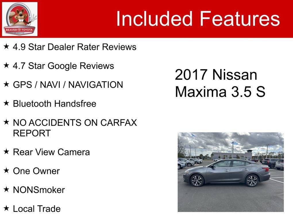 used 2017 Nissan Maxima car, priced at $13,500