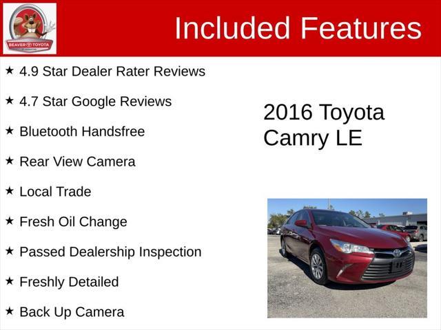 used 2016 Toyota Camry car, priced at $15,500