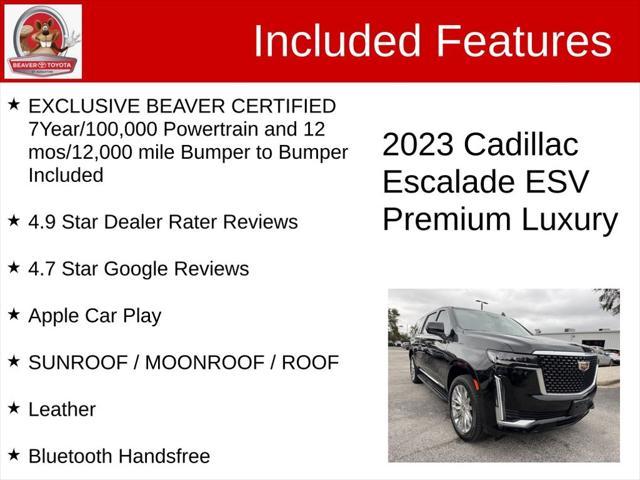 used 2023 Cadillac Escalade ESV car, priced at $77,000