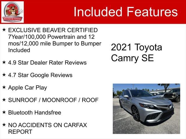 used 2021 Toyota Camry car, priced at $25,600