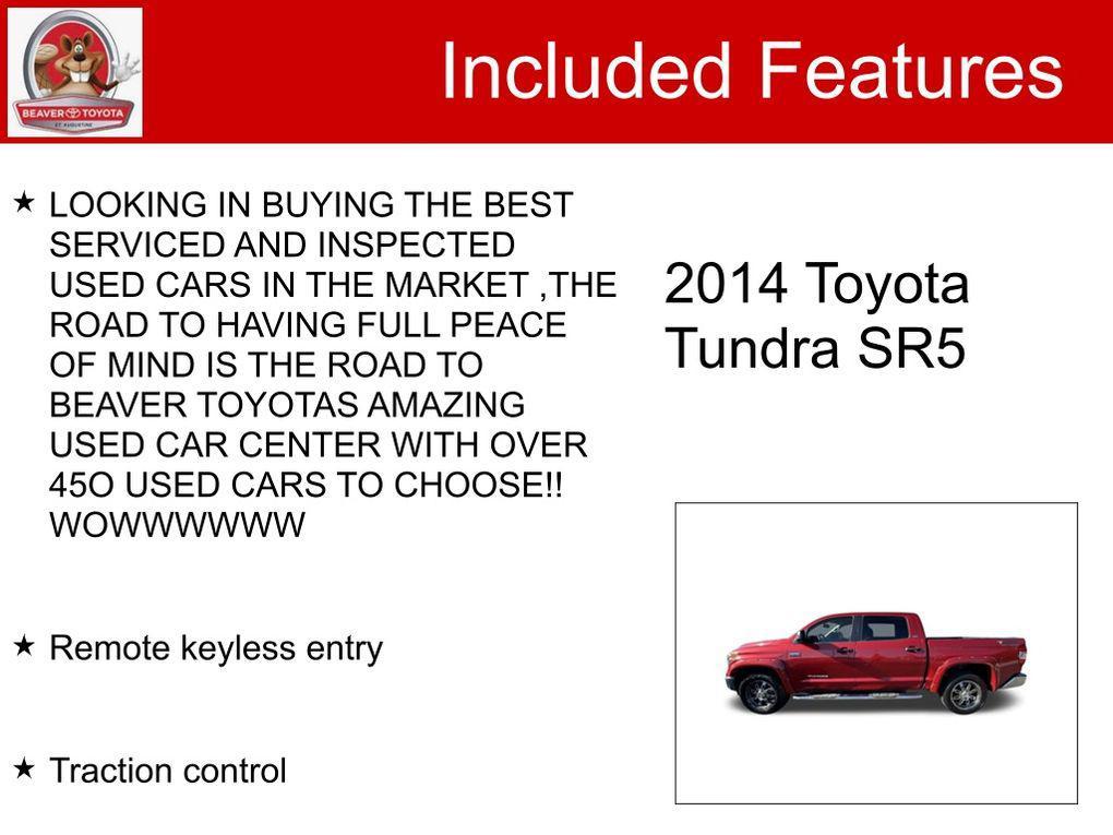 used 2014 Toyota Tundra car, priced at $26,400