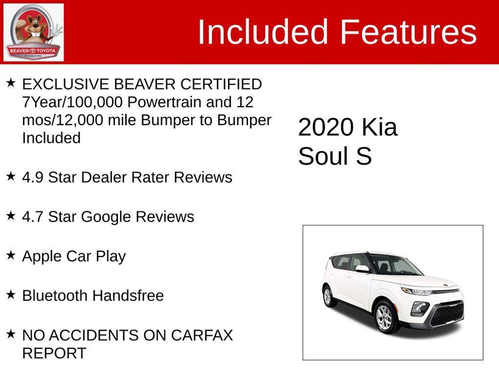 used 2020 Kia Soul car, priced at $15,400
