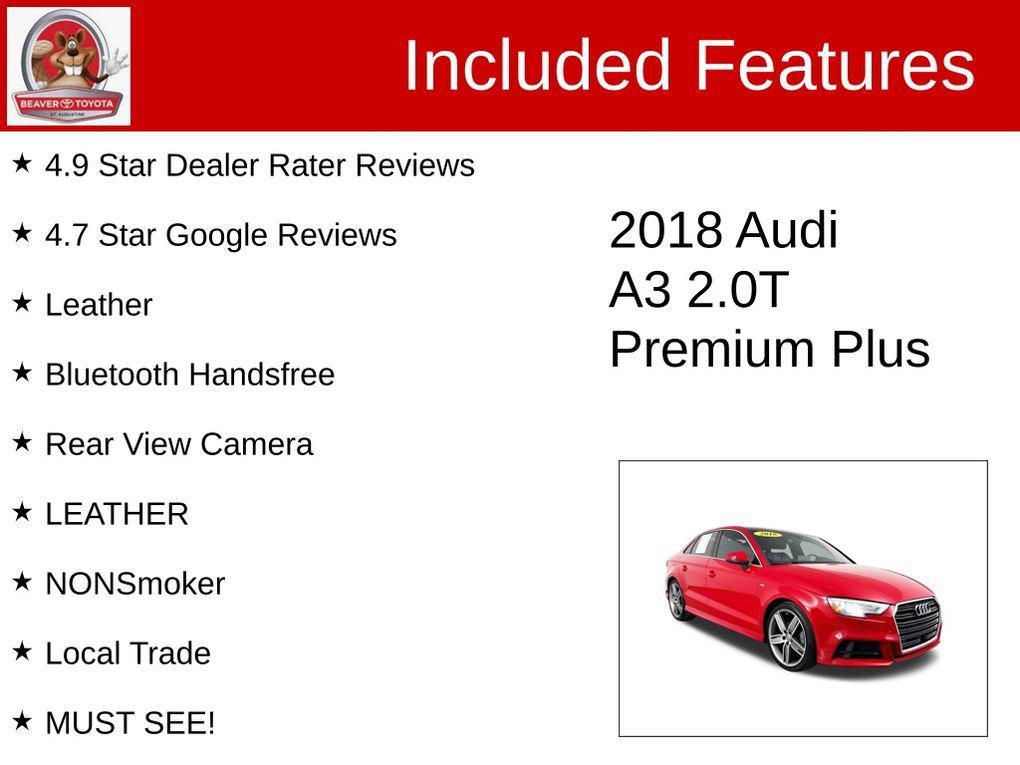 used 2018 Audi A3 car, priced at $14,200