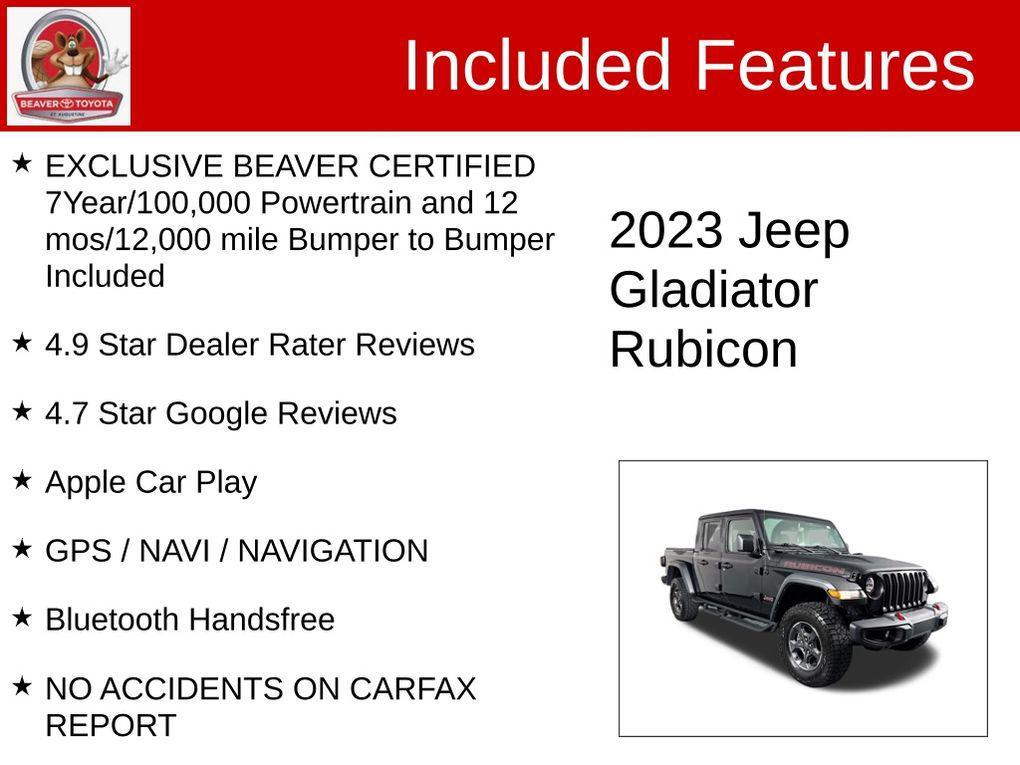 used 2023 Jeep Gladiator car, priced at $38,500