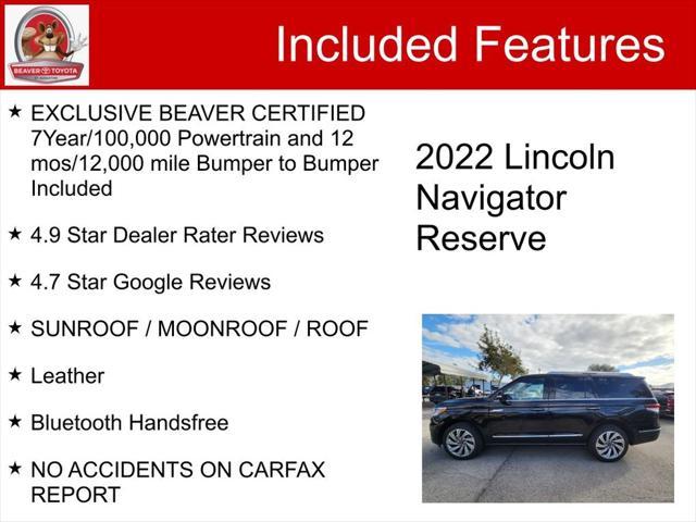 used 2022 Lincoln Navigator car, priced at $51,500