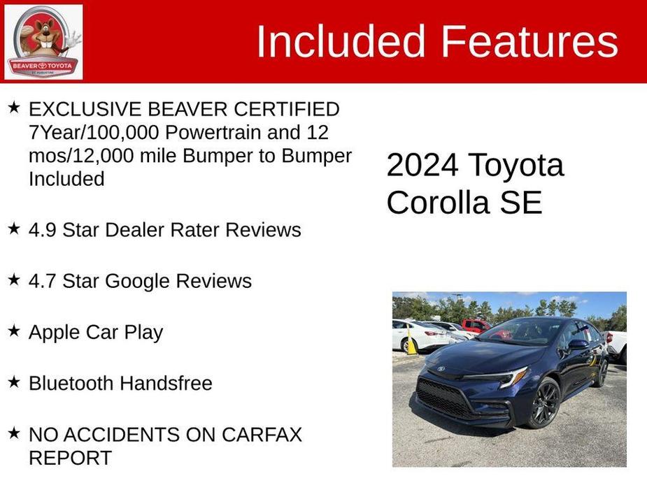used 2024 Toyota Corolla car, priced at $25,300