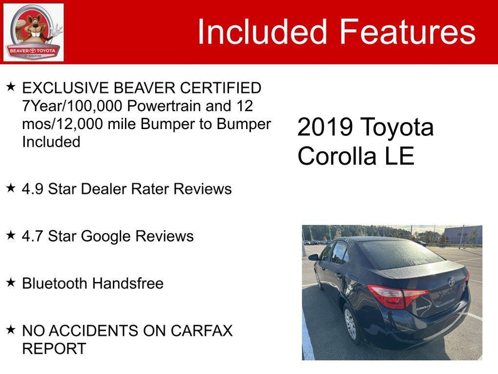 used 2019 Toyota Corolla car, priced at $15,900
