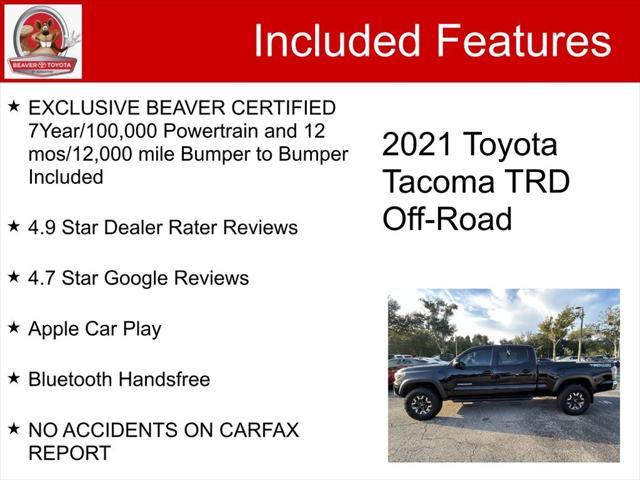 used 2021 Toyota Tacoma car, priced at $37,600