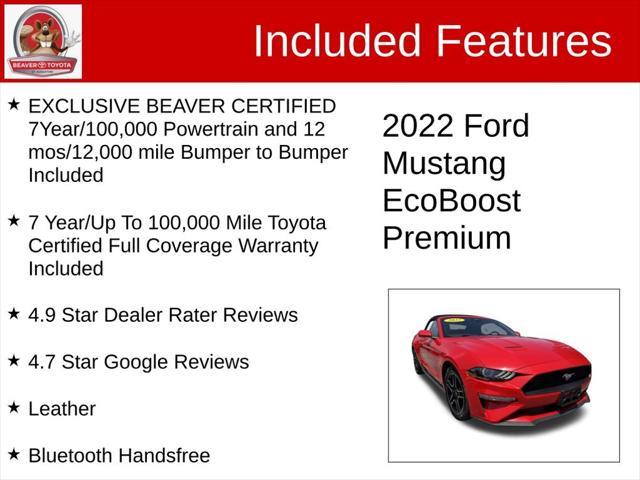 used 2022 Ford Mustang car, priced at $26,200