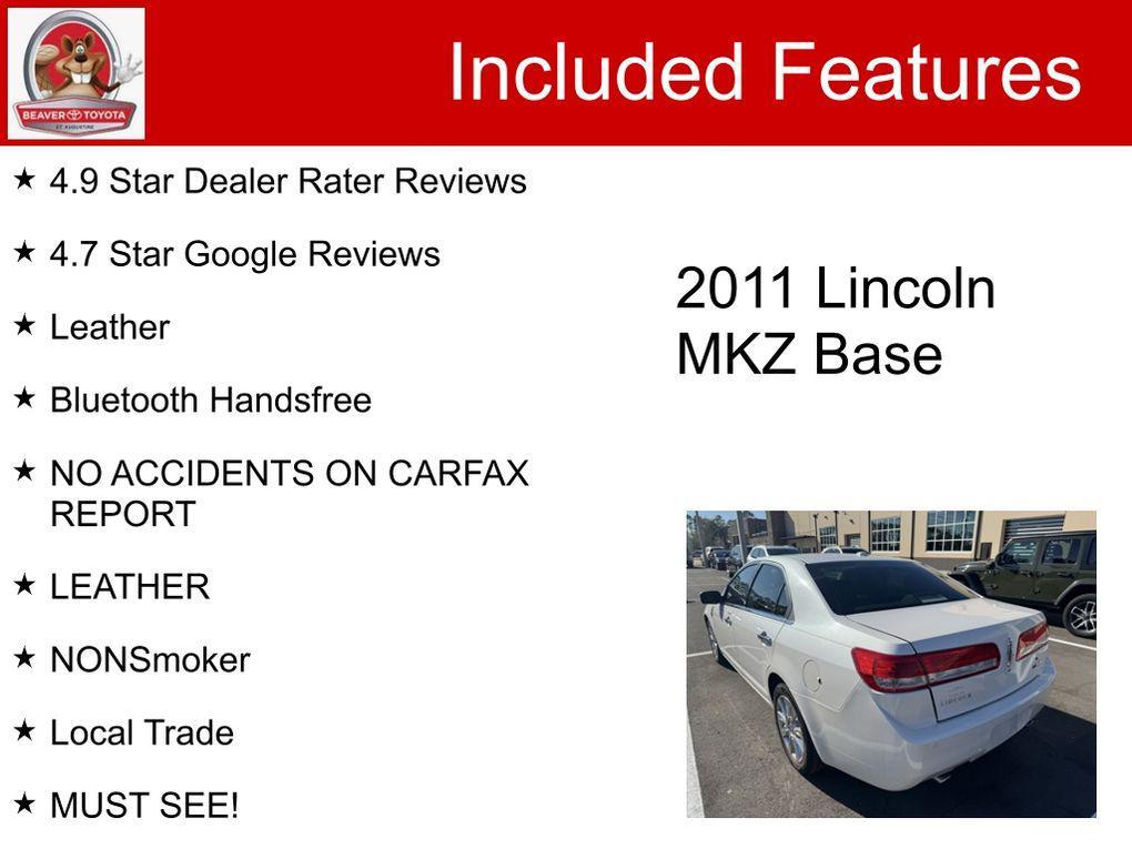 used 2011 Lincoln MKZ car, priced at $7,900