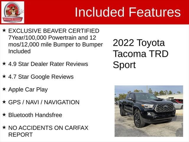 used 2022 Toyota Tacoma car, priced at $32,900