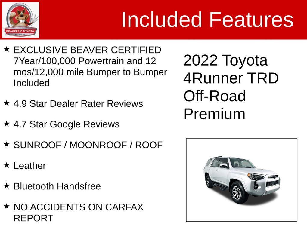 used 2022 Toyota 4Runner car, priced at $47,100