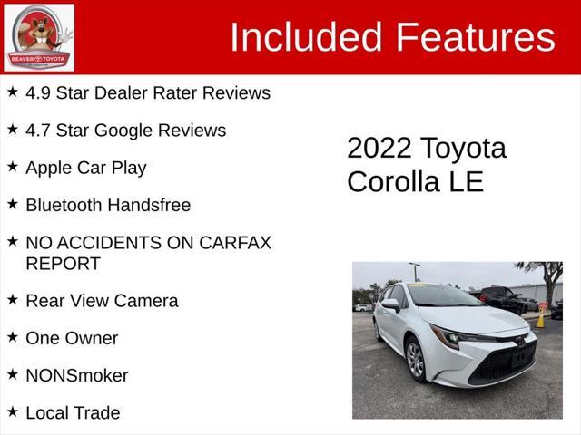 used 2022 Toyota Corolla car, priced at $17,200