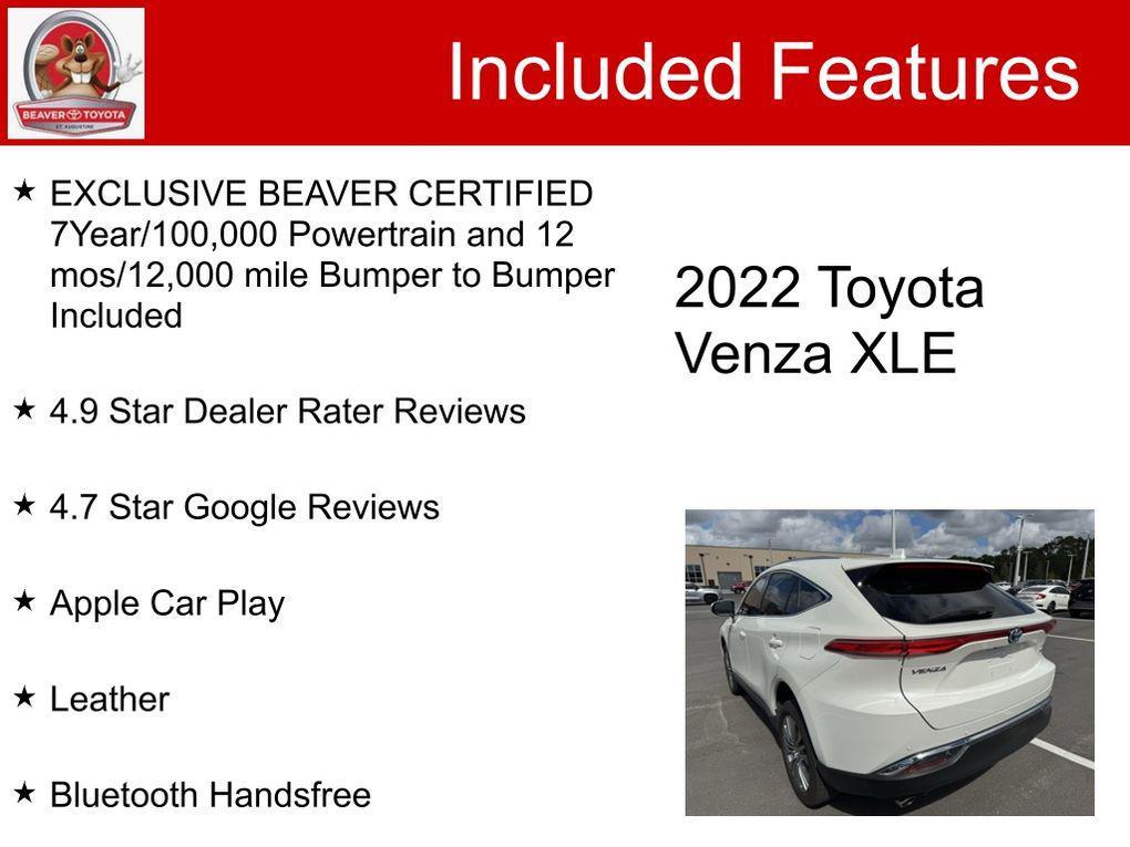used 2022 Toyota Venza car, priced at $30,200