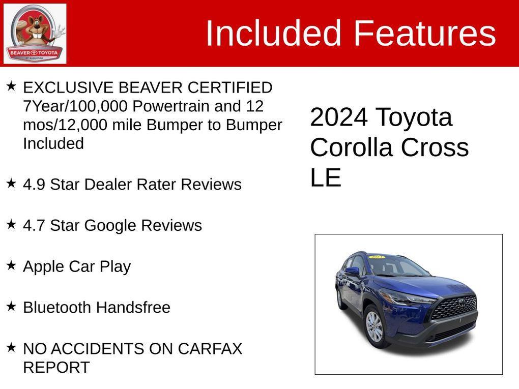 used 2024 Toyota Corolla Cross car, priced at $26,100