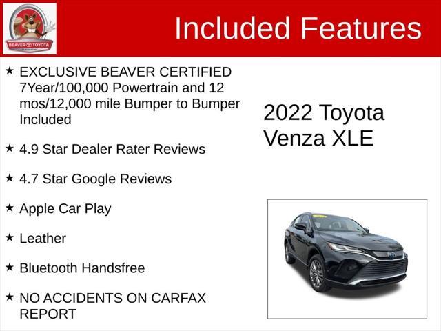 used 2022 Toyota Venza car, priced at $30,300