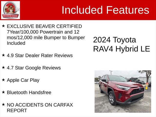 used 2024 Toyota RAV4 Hybrid car, priced at $33,500