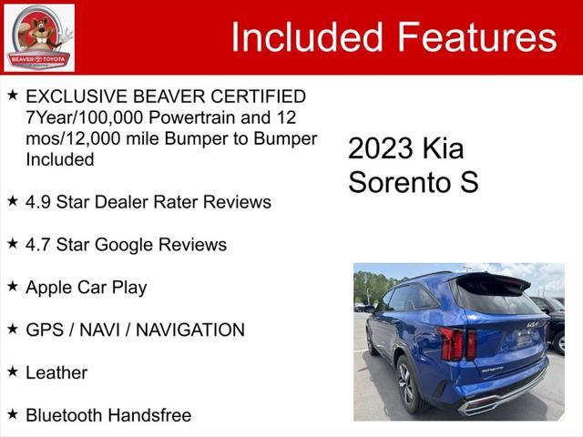 used 2023 Kia Sorento car, priced at $27,400