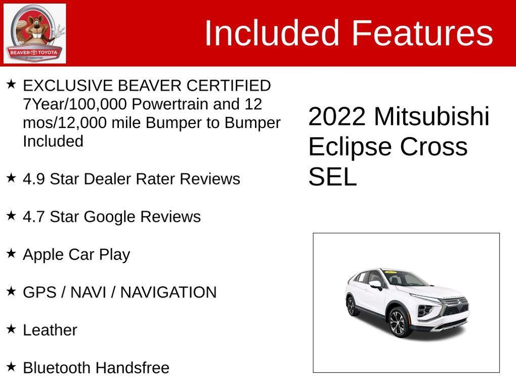 used 2022 Mitsubishi Eclipse Cross car, priced at $19,100