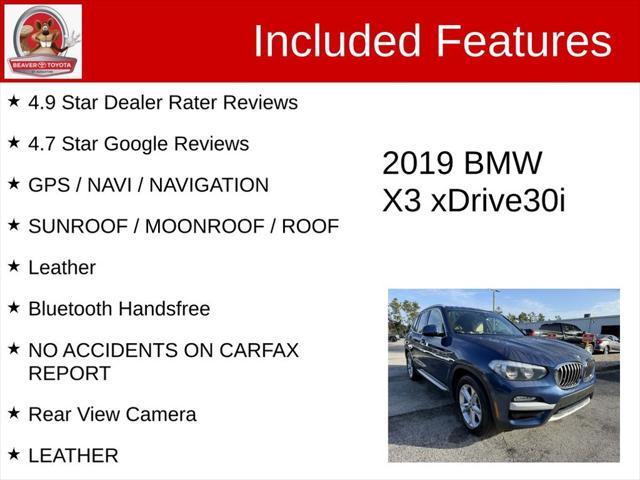 used 2019 BMW X3 car, priced at $19,900