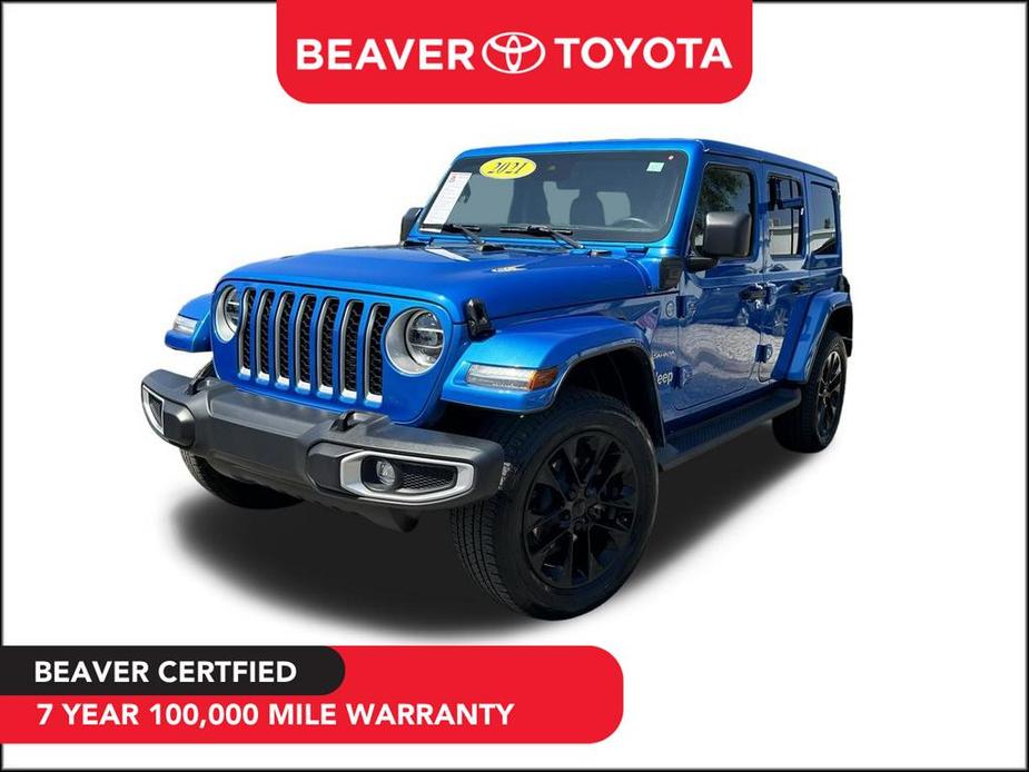 used 2021 Jeep Wrangler Unlimited 4xe car, priced at $41,355