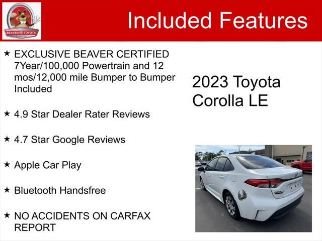 used 2023 Toyota Corolla car, priced at $21,200