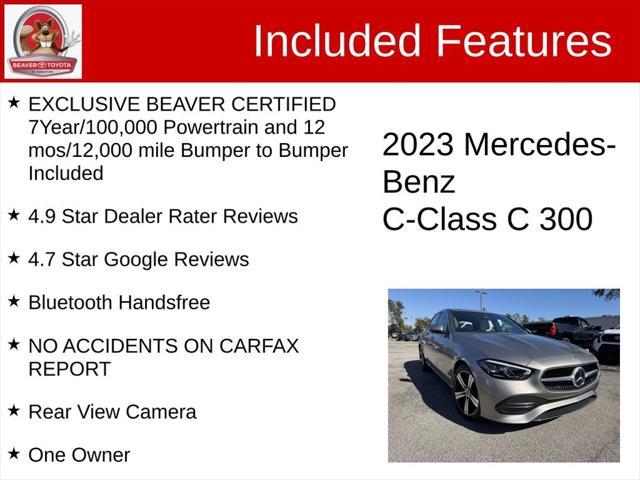 used 2023 Mercedes-Benz C-Class car, priced at $36,000