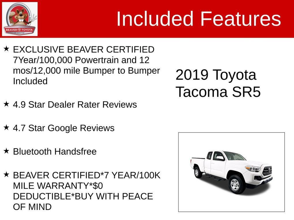 used 2019 Toyota Tacoma car, priced at $28,500