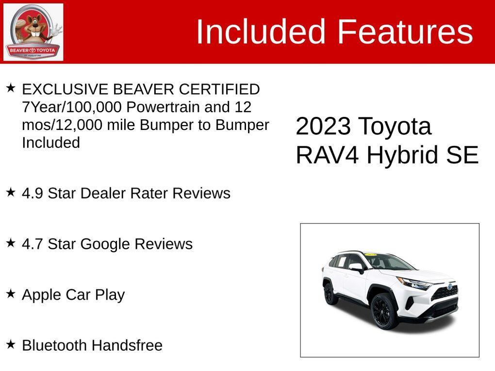 used 2023 Toyota RAV4 Hybrid car, priced at $34,900