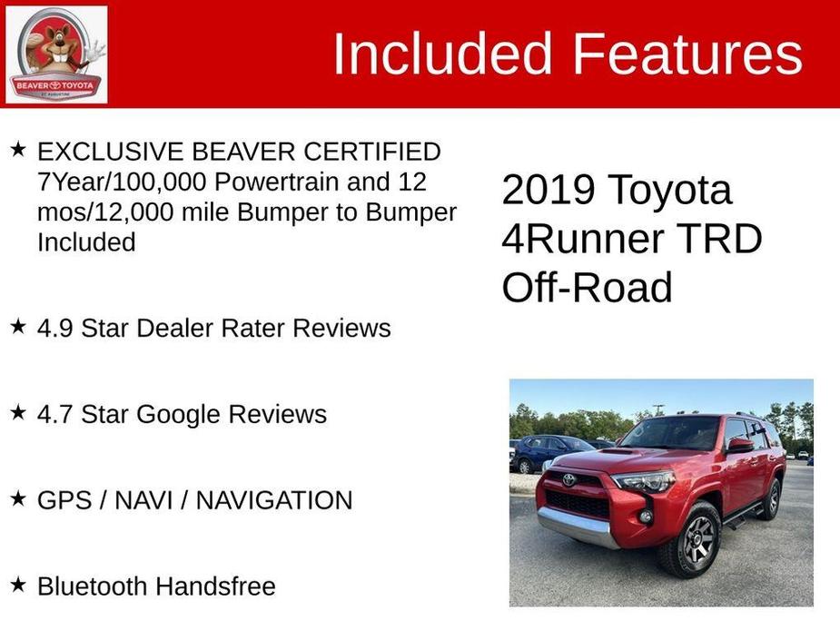 used 2019 Toyota 4Runner car, priced at $36,799