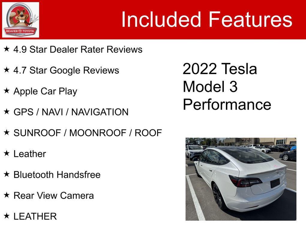 used 2022 Tesla Model 3 car, priced at $27,000