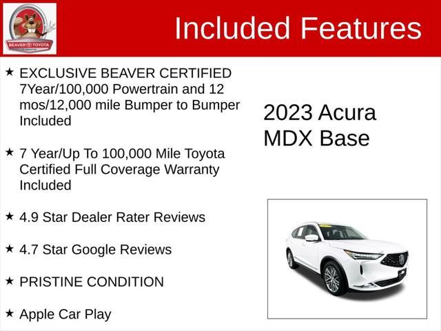 used 2023 Acura MDX car, priced at $48,900
