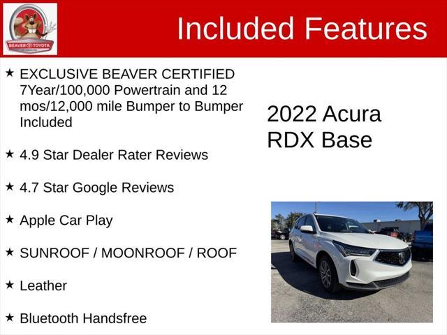 used 2022 Acura RDX car, priced at $33,900