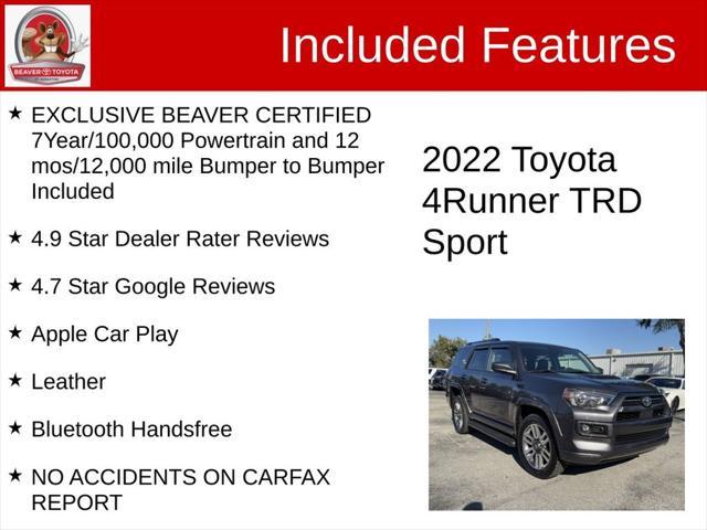 used 2022 Toyota 4Runner car, priced at $44,700