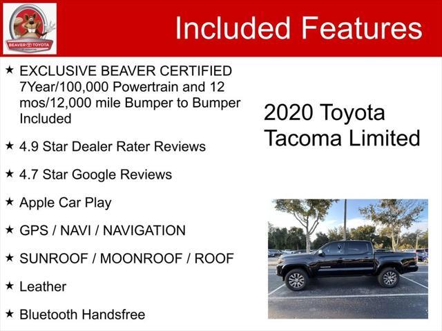 used 2020 Toyota Tacoma car, priced at $41,600