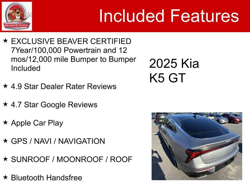 used 2025 Kia K5 car, priced at $33,200