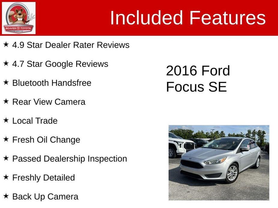 used 2016 Ford Focus car, priced at $7,322