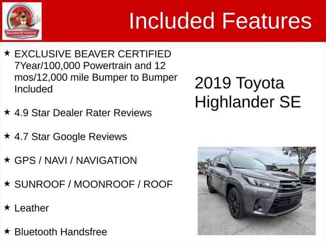 used 2019 Toyota Highlander car, priced at $31,000