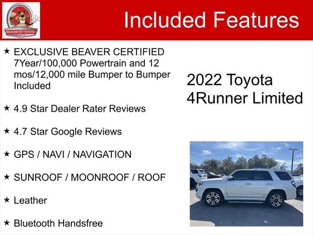 used 2022 Toyota 4Runner car, priced at $45,300