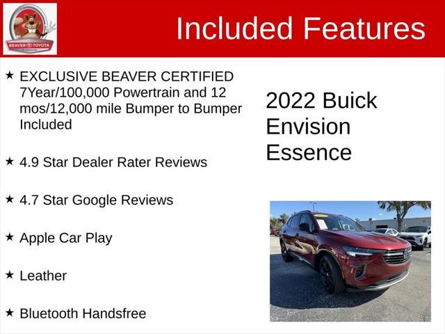 used 2022 Buick Envision car, priced at $26,700